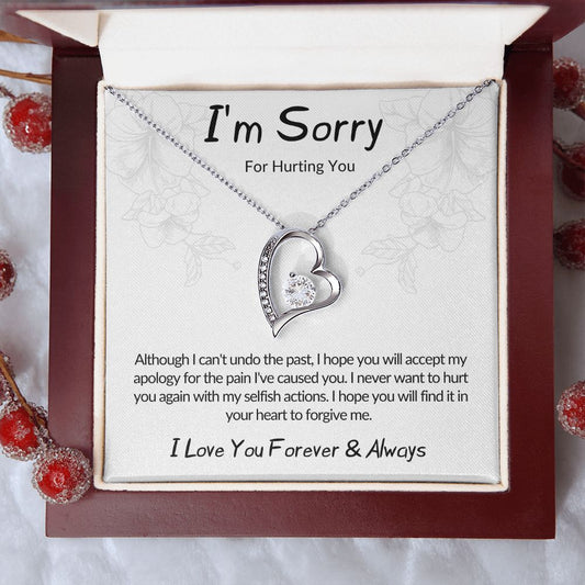 I'm Sorry | Please Accept My Apology | Forever Love Necklace