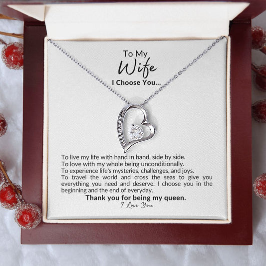Wife | My Queen | Forever Love Necklace