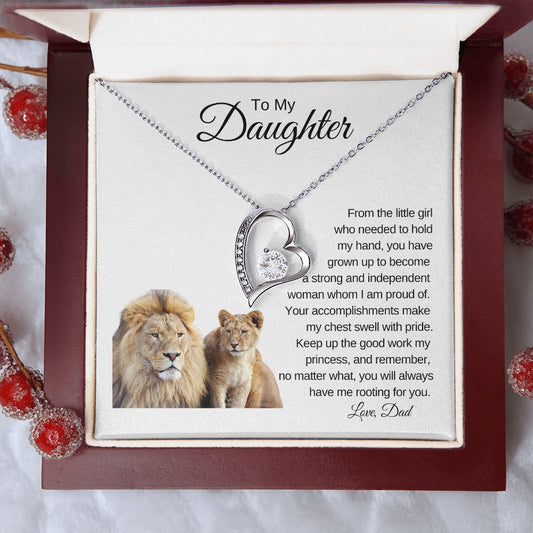 To My Daughter I Forever Love Necklace