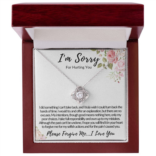 I'm Sorry | Please Forgive Me | Love Knot Necklace