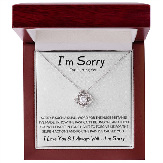 I'm Sorry for Hurting You | Love Knot Necklace