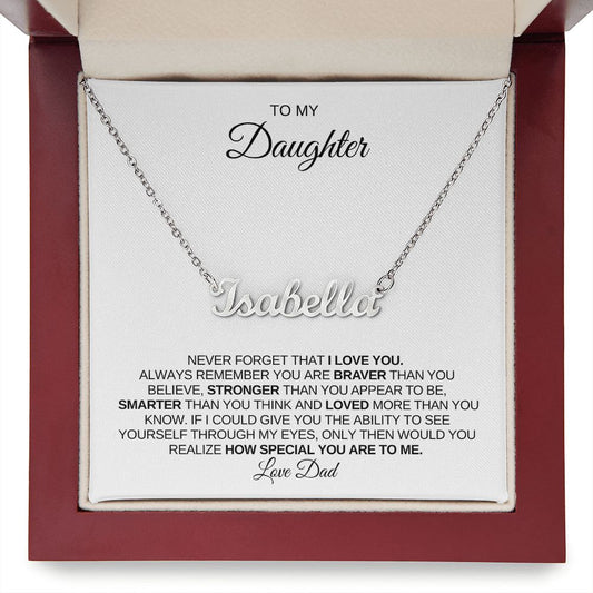 To My Daughter I Name Necklace